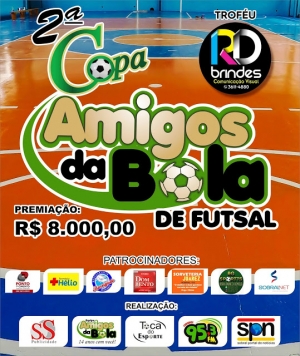 2ª Copa Amigos Bola de FUTSAL| Resultados dos jogos desta terça-feira (06/11)