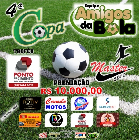 4ª Copa Amigos da Bola de Futebol Master | Confira os jogos deste fim de semana (17/08 - 18/08 - 19/08)